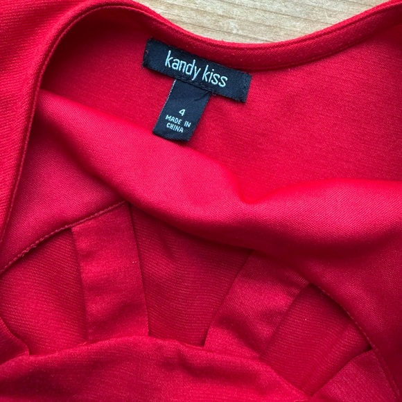 Kandy Kiss Stretch Red Dress 4 - Picture 6 of 6